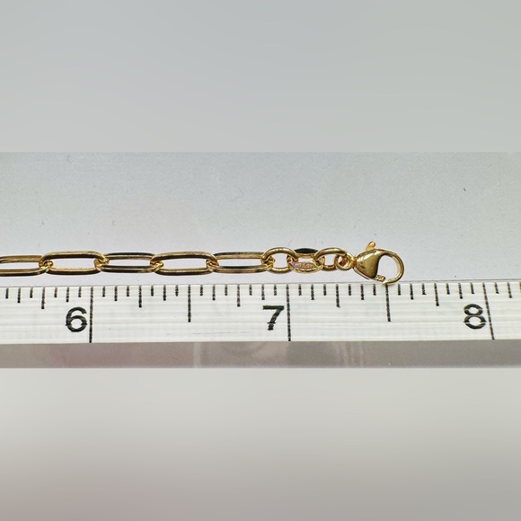 Paperclip Bracelet. 💛 Real 18(18k) Karat Solid Gold Jewelry - Picture 9 of 9